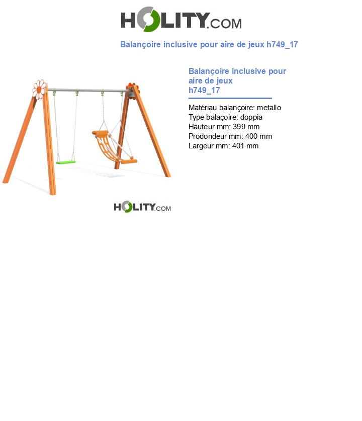 Balançoire inclusive pour aire de jeux h749_17