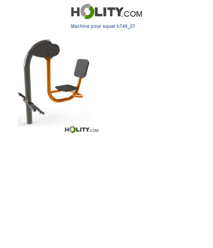 Machine pour squat h749_27