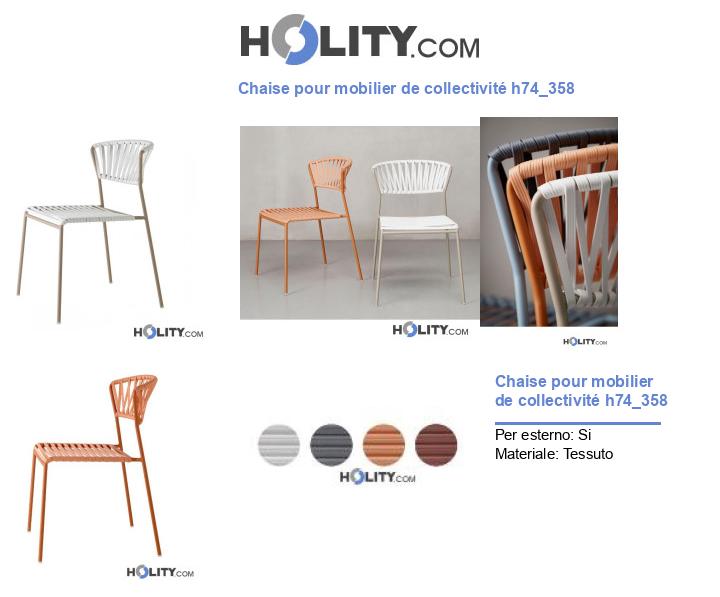 Chaise pour mobilier de collectivité h74_358
