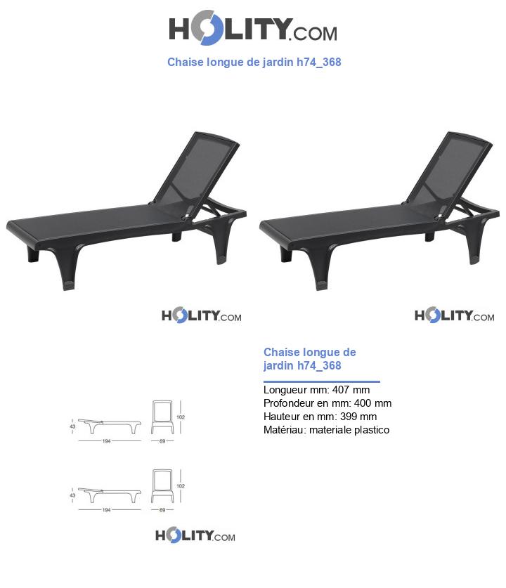 Chaise longue de jardin h74_368