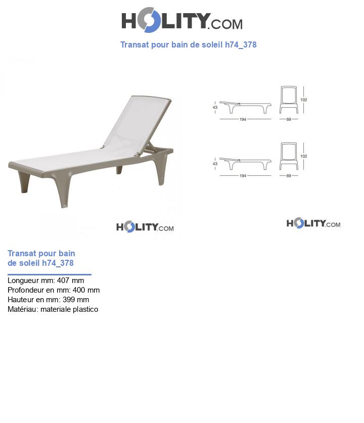 Transat pour bain de soleil h74_378