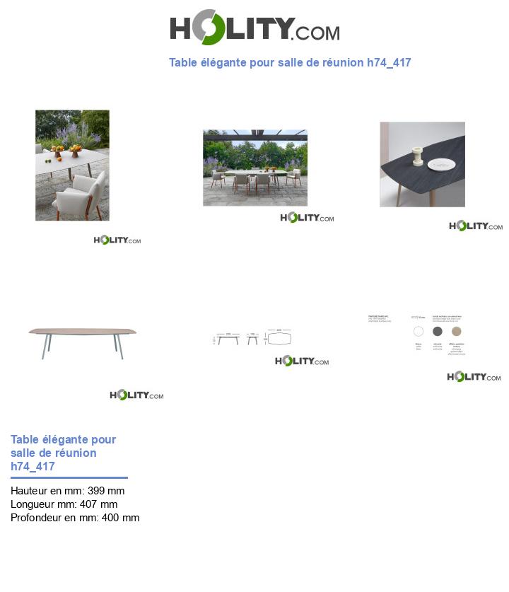 Table élégante pour salle de réunion h74_417