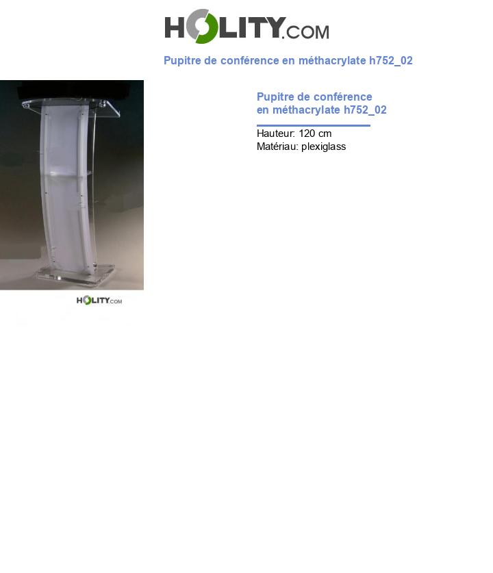 Pupitre de conférence en méthacrylate h752_02