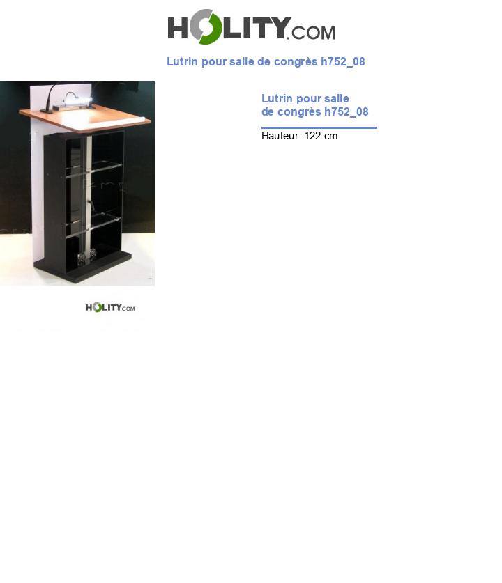 Lutrin pour salle de congrès h752_08