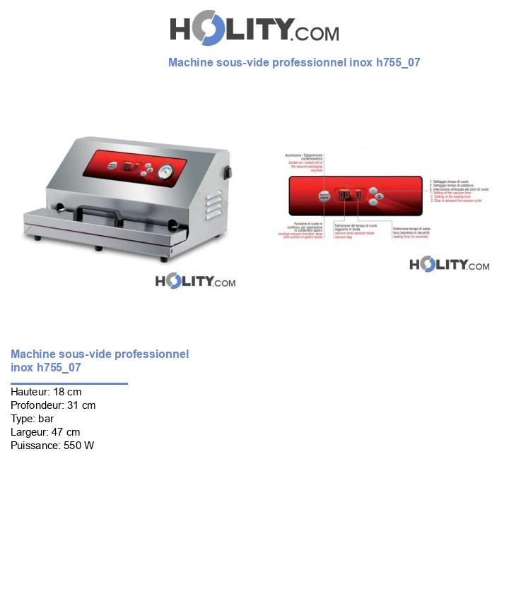 Machine sous-vide professionnel inox h755_07