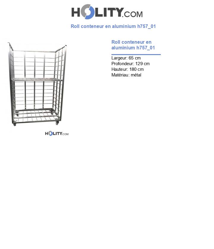 Roll conteneur en aluminium h757_01