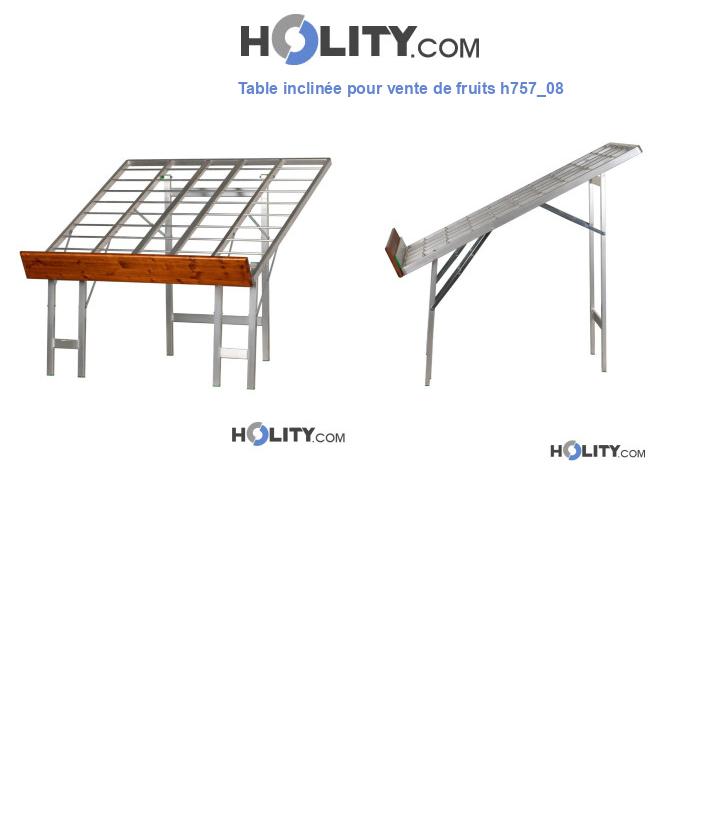 Table inclinée pour vente de fruits h757_08