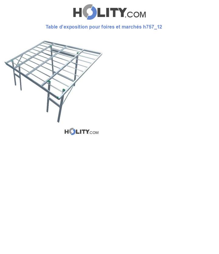 Table d’exposition pour foires et marchés h757_12