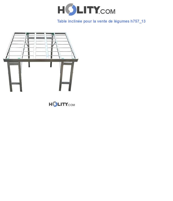Table inclinée pour la vente de légumes h757_13
