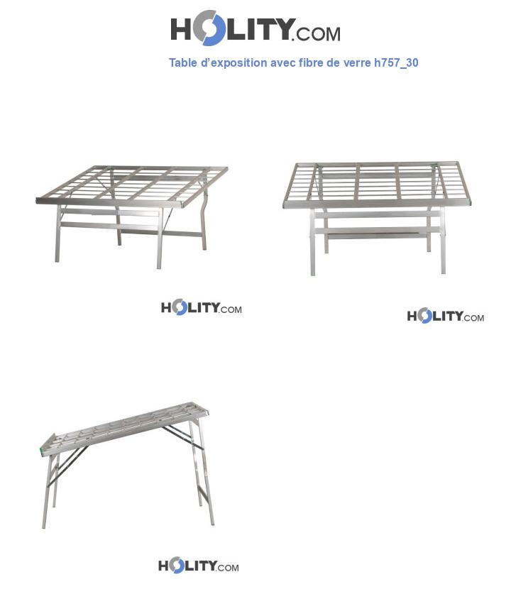 Table d’exposition avec fibre de verre h757_30