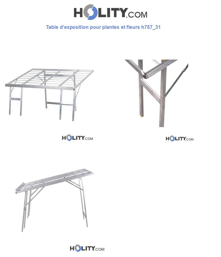 Table d’exposition pour plantes et fleurs h757_31