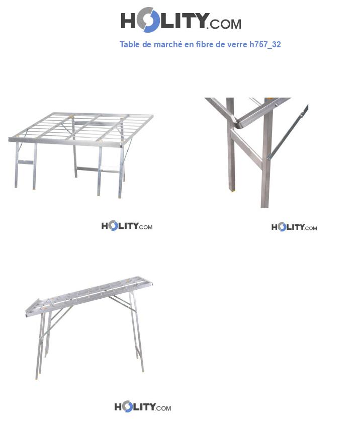 Table de marché en fibre de verre h757_32
