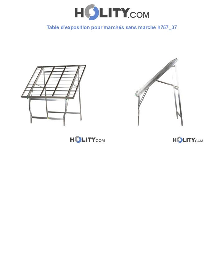 Table d’exposition pour marchés sans marche h757_37