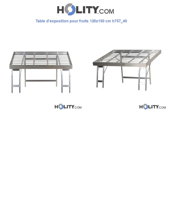 Table d’exposition pour fruits 120x150 cm h757_40