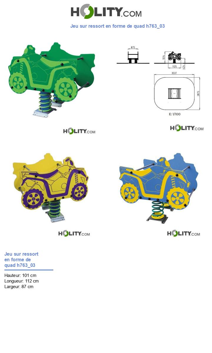 Jeu sur ressort en forme de quad h763_03