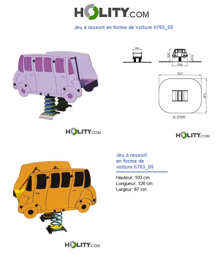 Jeu à ressort en forme de voiture h763_05