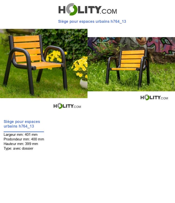 Siège pour espaces urbains h764_13