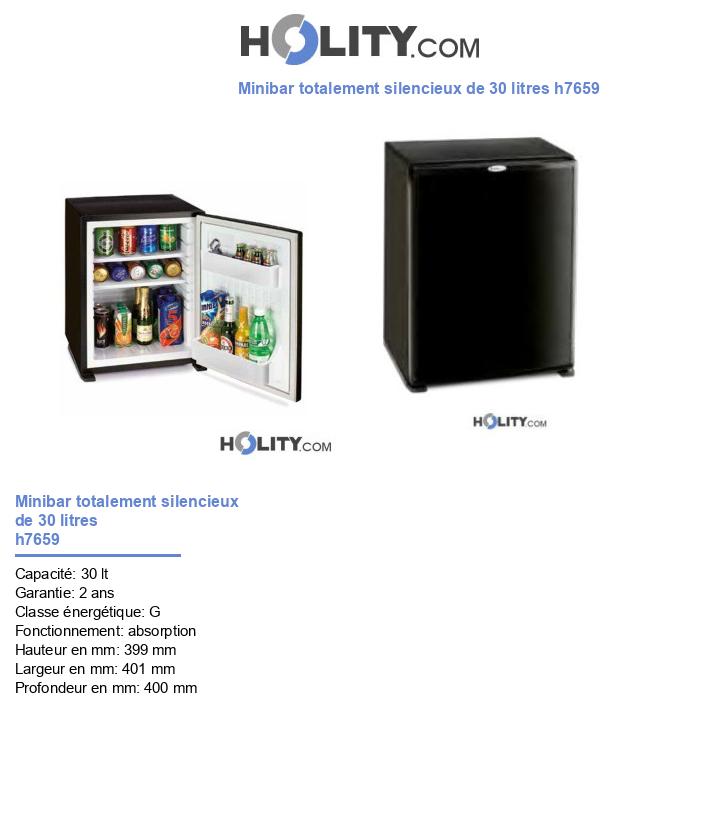 Minibar totalement silencieux de 30 litres h7659