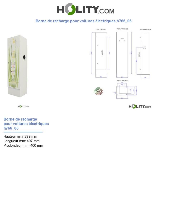 Borne de recharge pour voitures électriques h766_06