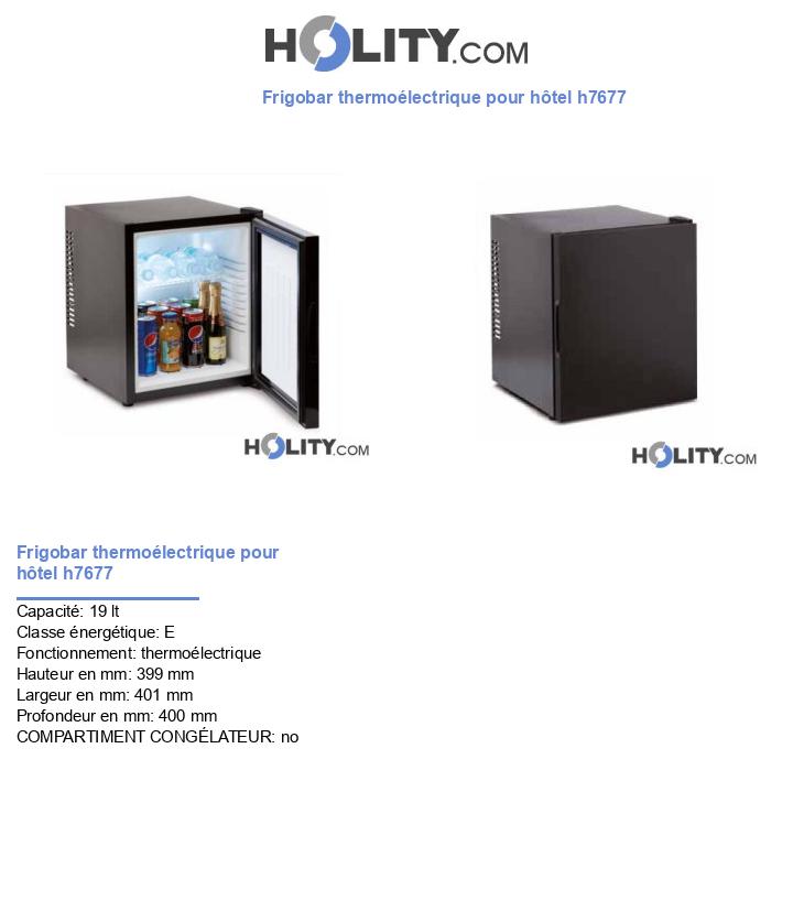 Frigobar thermoélectrique pour hôtel h7677