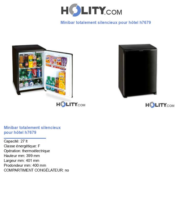 Minibar totalement silencieux pour hôtel h7679