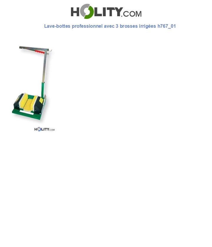 Lave-bottes professionnel avec 3 brosses irrigées h767_01