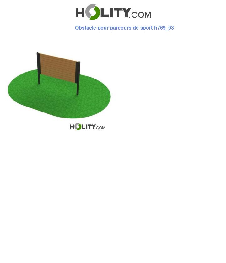 Obstacle pour parcours de sport h769_03