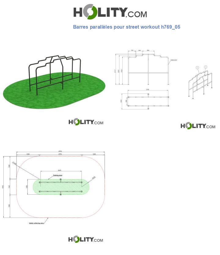 Barres parallèles pour street workout h769_05