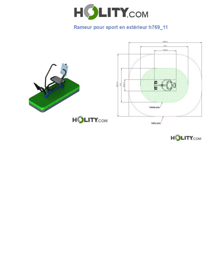 Rameur pour sport en extérieur h769_11