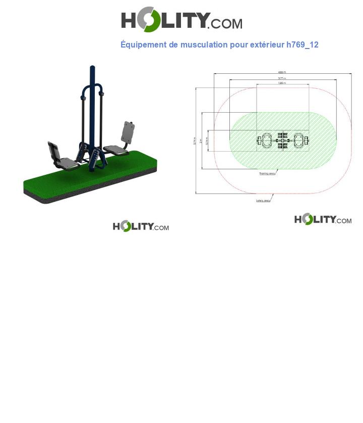 Équipement de musculation pour extérieur h769_12