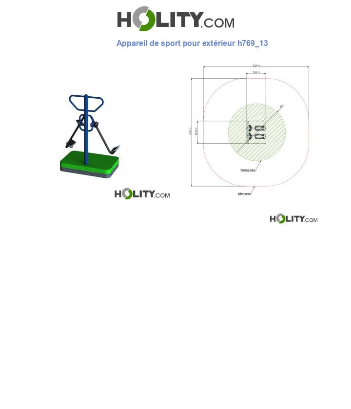 Appareil de sport pour extérieur h769_13