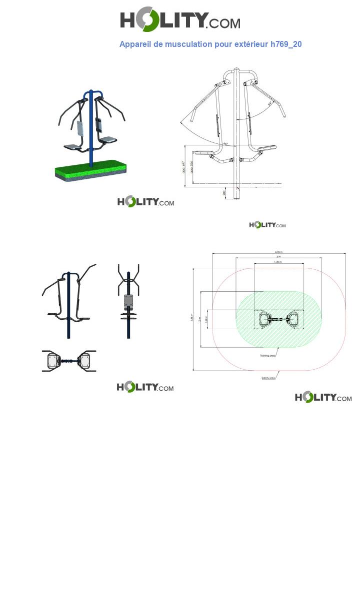 Appareil de musculation pour extérieur h769_20