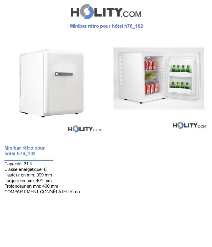 Minibar rétro pour hôtel h76_102
