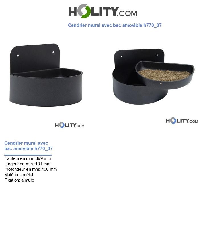 Cendrier mural avec bac amovible h770_07