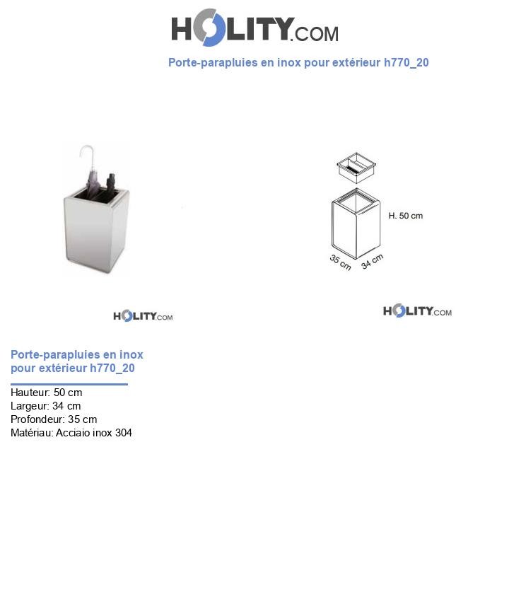 Porte-parapluies en inox pour extérieur h770_20