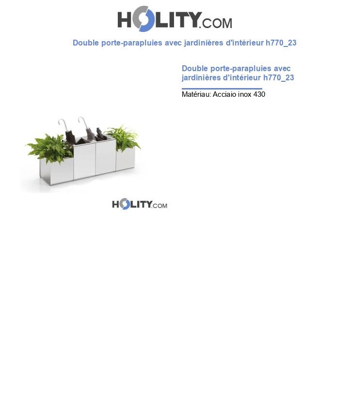 Double porte-parapluies avec jardinières d'intérieur h770_23