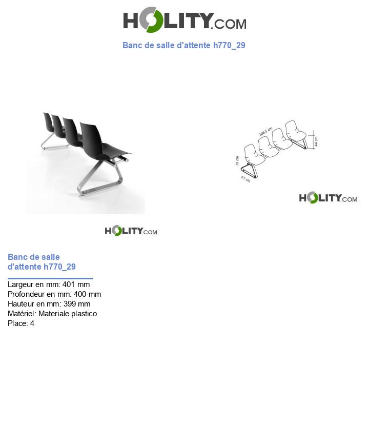Banc de salle d'attente h770_29