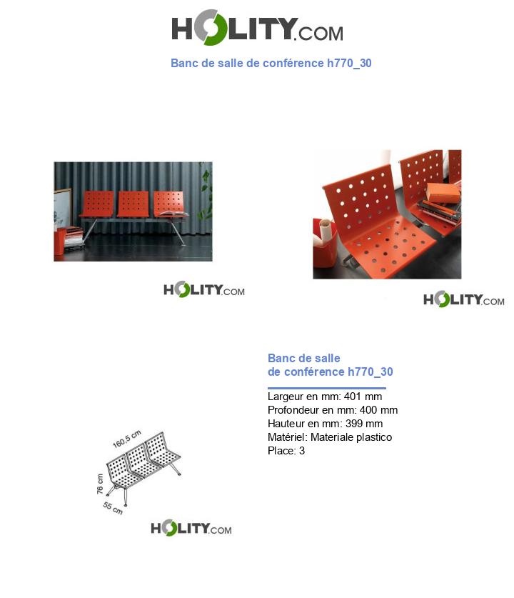 Banc de salle de conférence h770_30