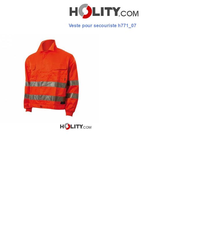 Veste pour secouriste h771_07