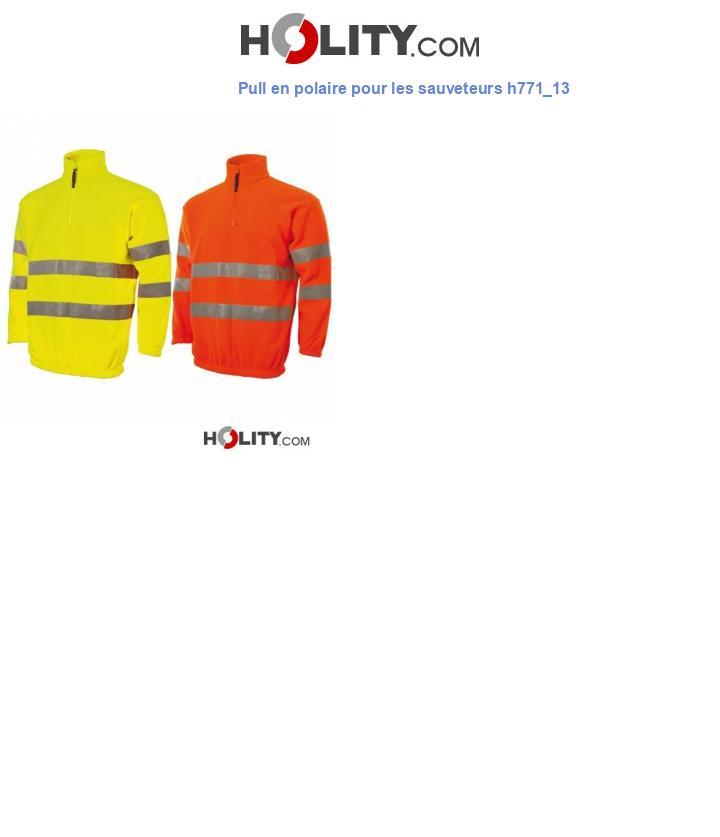 Pull en polaire pour les sauveteurs h771_13