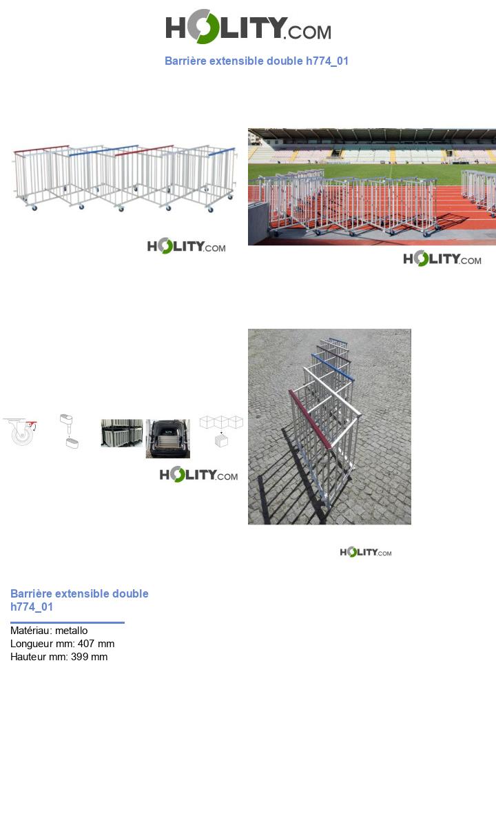 Barrière extensible double h774_01