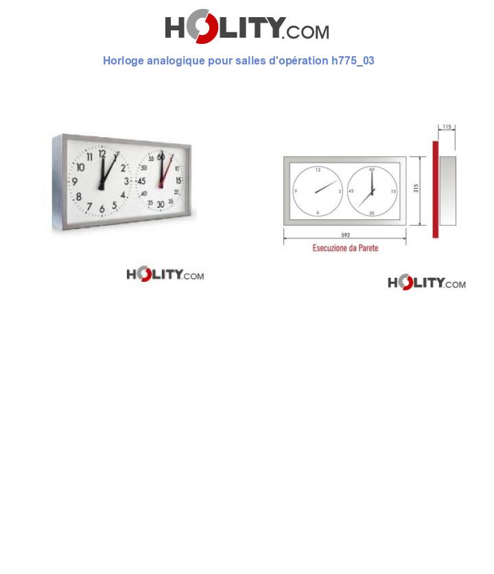 Horloge analogique pour salles d'opération h775_03