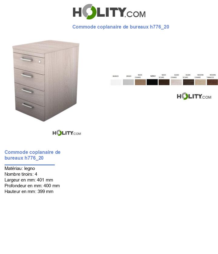 Commode coplanaire de bureaux h776_20