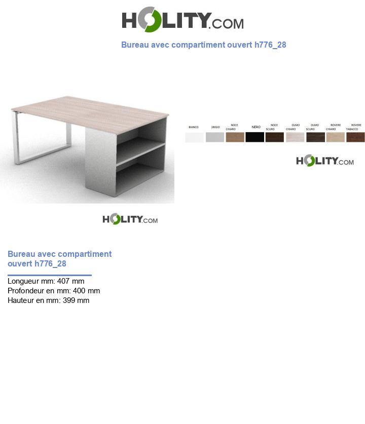 Bureau avec compartiment ouvert h776_28