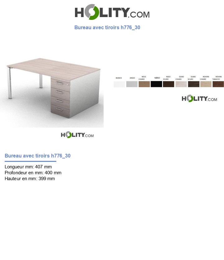 Bureau avec tiroirs h776_30