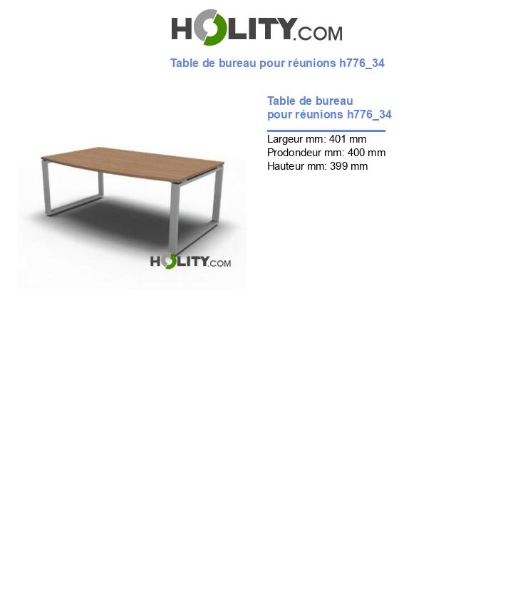 Table de bureau pour réunions h776_34