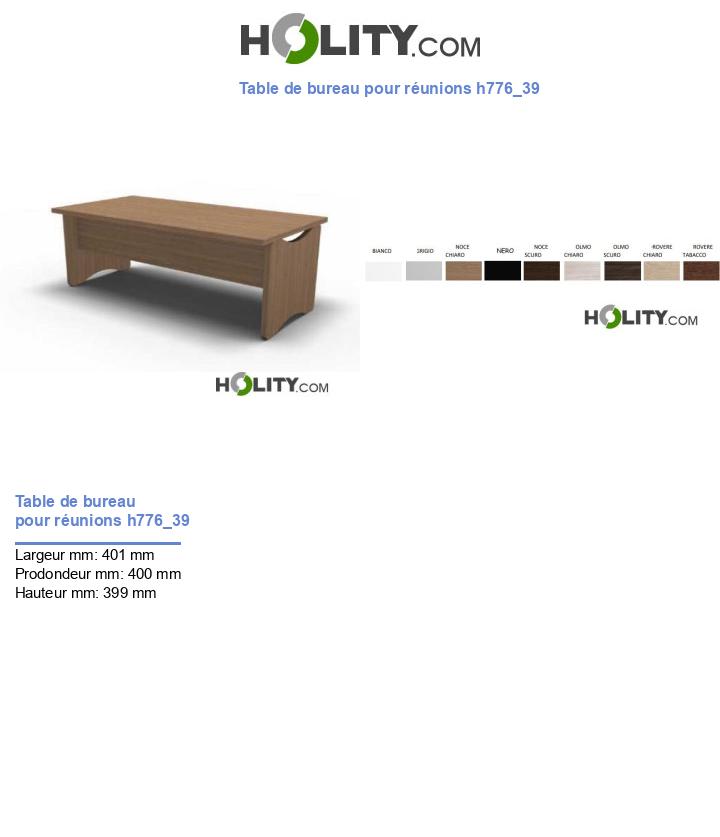 Table de bureau pour réunions h776_39