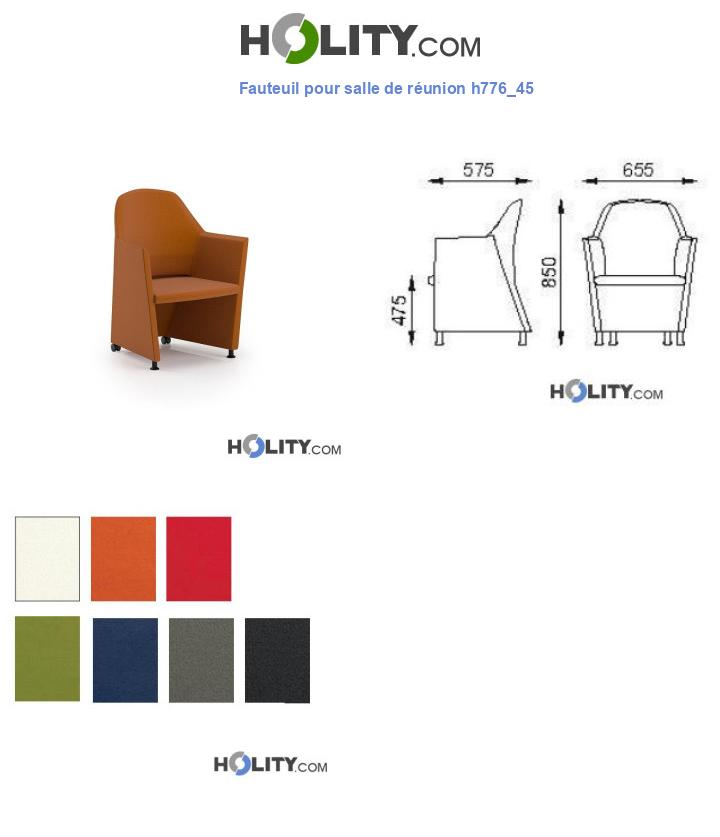 Fauteuil pour salle de réunion h776_45