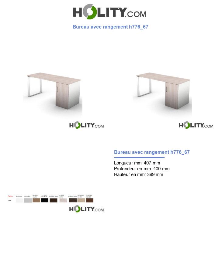 Bureau avec rangement h776_67