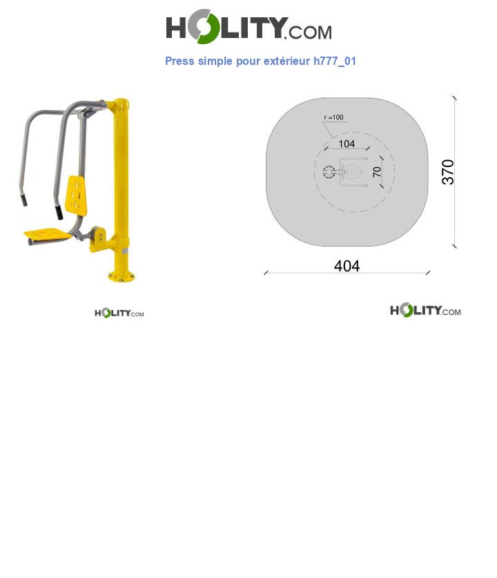 Press simple pour extérieur h777_01